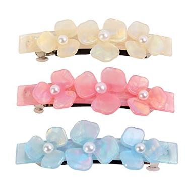 Imagem de Jayongnee clip Dasiy Presilhas de cabelo com flores para mulheres, prendedor de cabelo estilo floral pequeno margarida, design decorativo, grampos de cabelo franceses para meninas, dia das mães