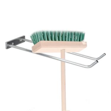 Imagem de Porta Vassoura e Rodo de Fixação Forte, Suporte Duplo para Organizar Vassouras, Rodos e Utensílios na Parede