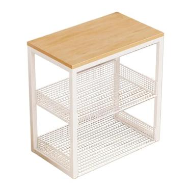 Imagem de predolo Suporte para lavadora compacta, arroz, fritadeira a ar, estante para livros e impressora na cozinha, Branco