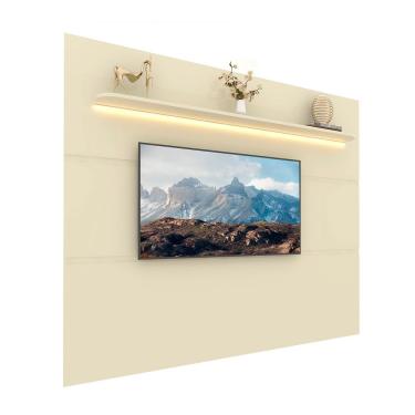Imagem de Painel Royal 2.2 Com Led Off White - Gelius Móveis