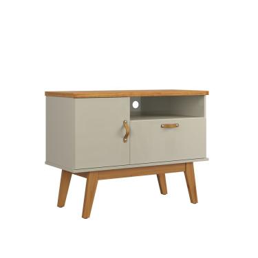 Imagem de Rack Sirius 0.9 2 Portas Portas Para Tv Até 32 Polegadas Off White Com Cinamomo