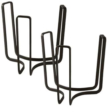 Imagem de Para vários tamanhos, design ajustável, fácil de limpar, base antiderrapante, economia de espaço, escorredor de pratos de metal para pratos e tigelas, organizador de tigela de duas peças, armários de