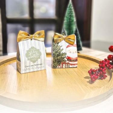 Imagem de Caixa de Natal, 10/20/30 Caixinhas, para Bombom ou Docinho Lembrancinha (Doce de Natal,20)