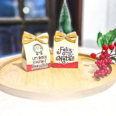 Imagem de Caixa de Natal, 10/20/30 Caixinhas, para Bombom ou Docinho Lembrancinha (Doce de Natal,10)