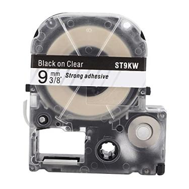 Imagem de Fita de etiqueta de substituição transparente resistente à abrasão e anticorrosão Fita de etiquetagem para máquina de etiquetagem KING JIM SR230C SR230CH SR530C Material plástico (Base transparente