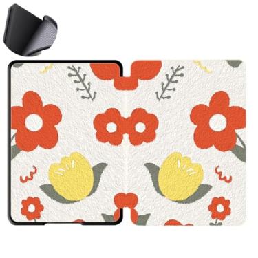 Imagem de Yzlvigrous Capa para Kindle Paperwhite 12th/Colorsoft Signature Edition 1ª Geração 2024, Tampa Traseira de TPU Macio de 7 Polegadas com Sono/acordamento Automático, Modelo: SA568B/SA59CP/SA569P