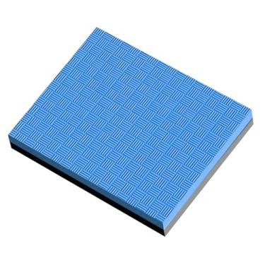 Imagem de Vaveren Almofada de equilíbrio para exercícios, reutilizável, antiderrapante, macia, para joelhos, ideal para ioga e atividades físicas em ambientes internos, Azul