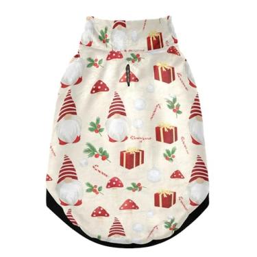 Imagem de SEHANY Casaco de Natal para cães pequenos, super quente, à prova de vento, jaqueta de inverno, macia, aconchegante para animais de estimação, moletom para clima frio na neve com trela, casaco para