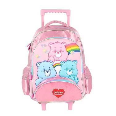 Imagem de Mochila de Rodinhas Sem Alça Luxcel Ursinhos Carinhosos Rosa