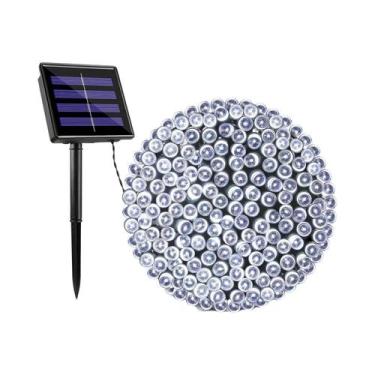 Imagem de Luzes De Cordão LED Solares À Prova d'Água 32m 8 Modos Decoração De Ja