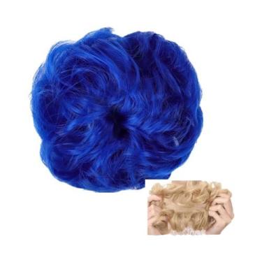 Imagem de Coque De Cabelo Sintético Cacheado Natural Para Mulheres, Extensões De