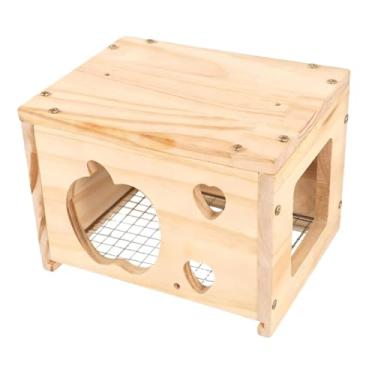 Imagem de Baoblaze Casinha de madeira para pássaros, ideal para gaiolas, galpões e cabanas. Fácil instalação e decoração refúgio perfeito para o inverno, ideal para