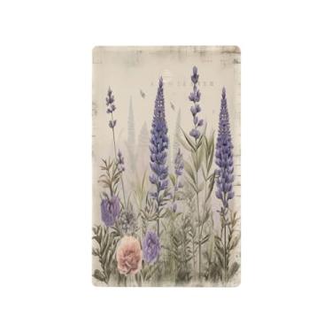 Imagem de Wassud Placa de cobertura para interruptor de luz, 1 capa de tomada em branco, placa de parede lavanda (3) decoração decorativa de casa, sala de estar, quarto