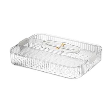Imagem de SiaBiced Organizador de Bolinhos, Bandeja de Conservação de Alimentos Multiuso Empilhável para Geladeira, Caixa para Carnes, Massas e Biscoitos, Transparente