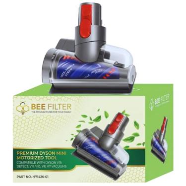 Imagem de Bee Filter Mini cabeça de escova motorizada compatível com Dyson V7 V8 Cyclone V10 V11 V15, cabeça de substituição de fixação antiembaraço, adequada para cabelos longos e pelos de animais de estimação