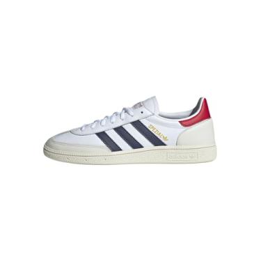 Imagem de adidas Tênis masculino Handball Spezial, Cloud White/Shadow Navy/Team Victory Red, 44