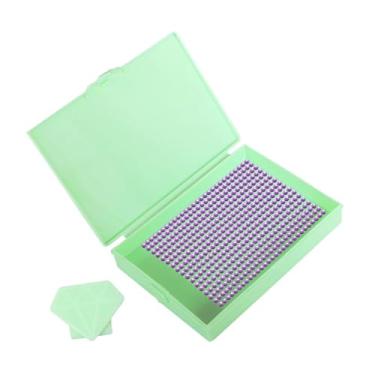 Imagem de Fiocias Bandeja Organizadora de Miçangas com Tampa para Arte com Diamantes, Empilhável, Ideal para Organizar Materiais de Artesanato, Verde, Tamanho real