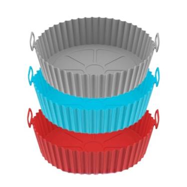 Imagem de Forma Assadeira Para Fritadeira Air Fryer Em Silicone Flexível Lavável(3)