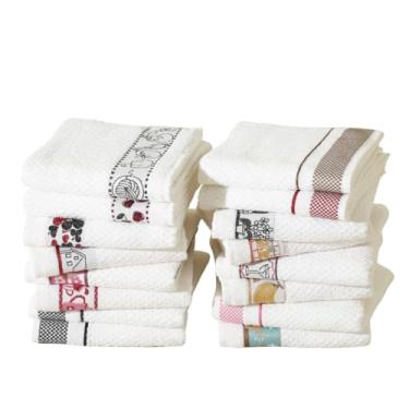 Imagem de Kit C/ 5 Toalha Pano De Copa Prato Atoalhado Felpudo Gramatura 400