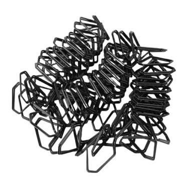 Imagem de POCREATION 50PCS Suportes para Números de Mesa, Clipes para Exibição de Fotos Em Forma de Com Material de Ferro Elegante, para Decoração de Casamento Aniversário Festa de Aniversário (Preta)