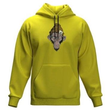 Imagem de Moletom Masculino Feminino Blusa de Frio Canguru Capuz-Masculino