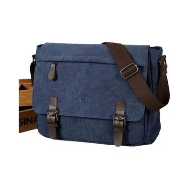 Imagem de Bolsa De Ombro Retro De Lona Grande Para Homens, Ideal Para Viagens De