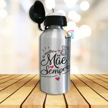 Imagem de Garrafa Squeeze De Alumínio - A melhor mãe sempre - Sublime Mania