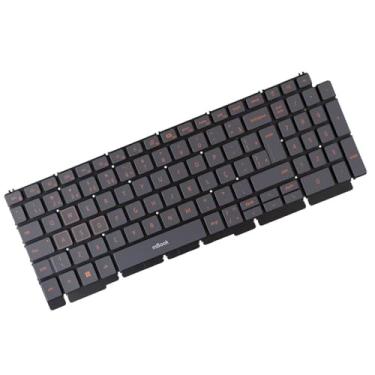 Imagem de Teclado mBook compatível Dell P105F008 BR ABNT2 LED vermelho