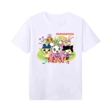 Imagem de Camiseta Gráfica Feminina Estilo Harajuku Y2K Japonês Tamagotchi Verão