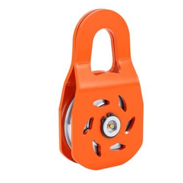 Imagem de Luocute Bloco de Travamento de Guincho de 10 Toneladas, Polia de Reboque de Aço Forjado para Serviço Pesado de 22.000 Libras Com Placas Laterais Revestidas de PVC Manilha Galvanizada