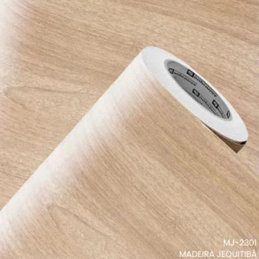 Imagem de Adesivo Vinil Madeira Jequitibá 2301, Papel de Parede para Envelopamento de Móveis (3M X 60CM)
