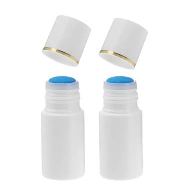 Imagem de LJJCSFF 2 garrafas de plástico com cabeça de esponja de 20 ml, frascos aplicadores de esponja vazios para líquidos, tinta, frascos desodorantes, recipientes
