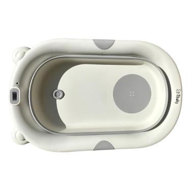Imagem de Banheira Oval Minimalista Portátil Ideal Para Banho De Bebê - Tibaby, 
