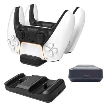 Imagem de Suporte Carregador Duplo para Controles com Indicador LED - base carre