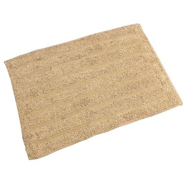 Imagem de Tapete Retangular Listrado 100% Algodão 60x40cm (Caramelo)