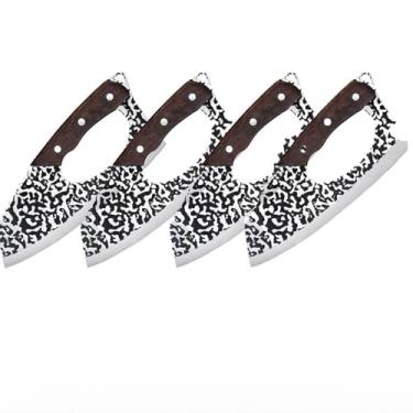 Imagem de Cutelo Profissional para Churrasco em Aço Inox Artesanal com Bainha – Uso Cozinha e Camping(4)