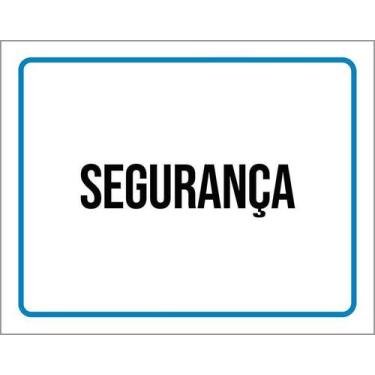 Imagem de Placa Ambiente Sinalização Setor Segurança 18X23 - Sinalizo