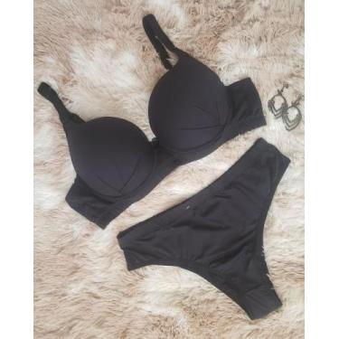 Imagem de Conjunto Plus Size - Delisy, Preto, M