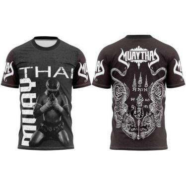 Imagem de Camiseta Muaythai Treino Motivação Camisa Dias De Luta Dias De Gloria 