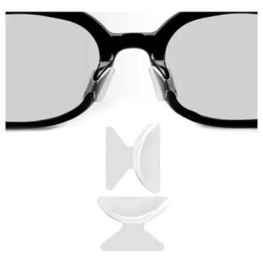 Imagem de 06 Unid Plaqueta Adesiva P/ Armação Óculos Acetato Plástico Metal Anti