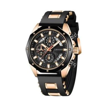 Imagem de Relógio Esportivo Masculino De Quartzo Com Mostrador Grande, Pulseira 