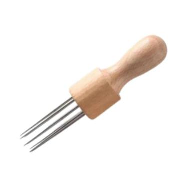 Imagem de IEUDNS Furador de Linguiça Prateado com Cabo - Acessórios Versáteis, Eficientes e Fáceis de Usar - Ideal para Uso Doméstico