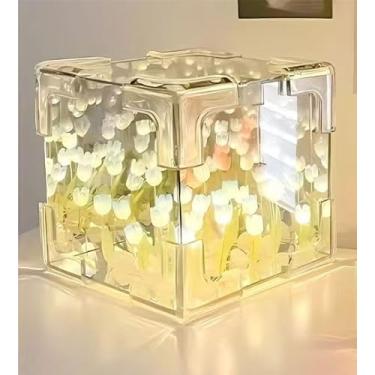 Imagem de Lâmpada Tulip Ilimitada Balde Espelho Luz Noturna Decoração de Quarto Mesa Jantar Sala Estar