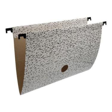 Imagem de Pastas Suspensa Marmorizada Branca 50 Unidades - TP Pastas