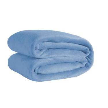 Imagem de Manta Cobertor Soft Casal 2.00 x 1,80 Felpuda Microfibra.(Azul)