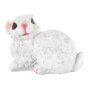 Imagem de MotiveTech Estátua de em Resina, Escultura de Animal, Decoração para Pátio, Figura para Jardim, Decoração de Páscoa para Lareira, Vitrine, Style B