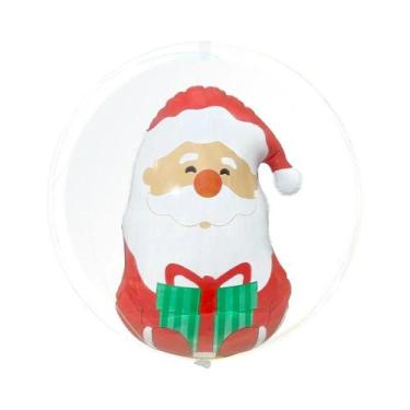Imagem de Boneco De Neve Inflável Transparente Bola De Natal Decoração De Festa 