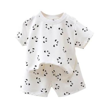 Imagem de Conjunto Infantil De 2 Peças Respirável Com Camiseta De Manga Curta E 