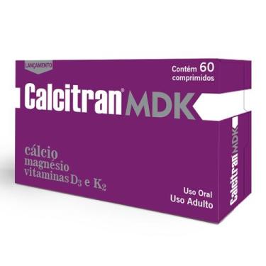 Imagem de Calcitran MDK 60 Comps Vitaminas D3 e K2 - FQM