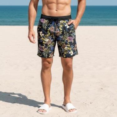 Imagem de Bermuda Praia Tactel Elastano Premium Short Mauricinho-Masculino